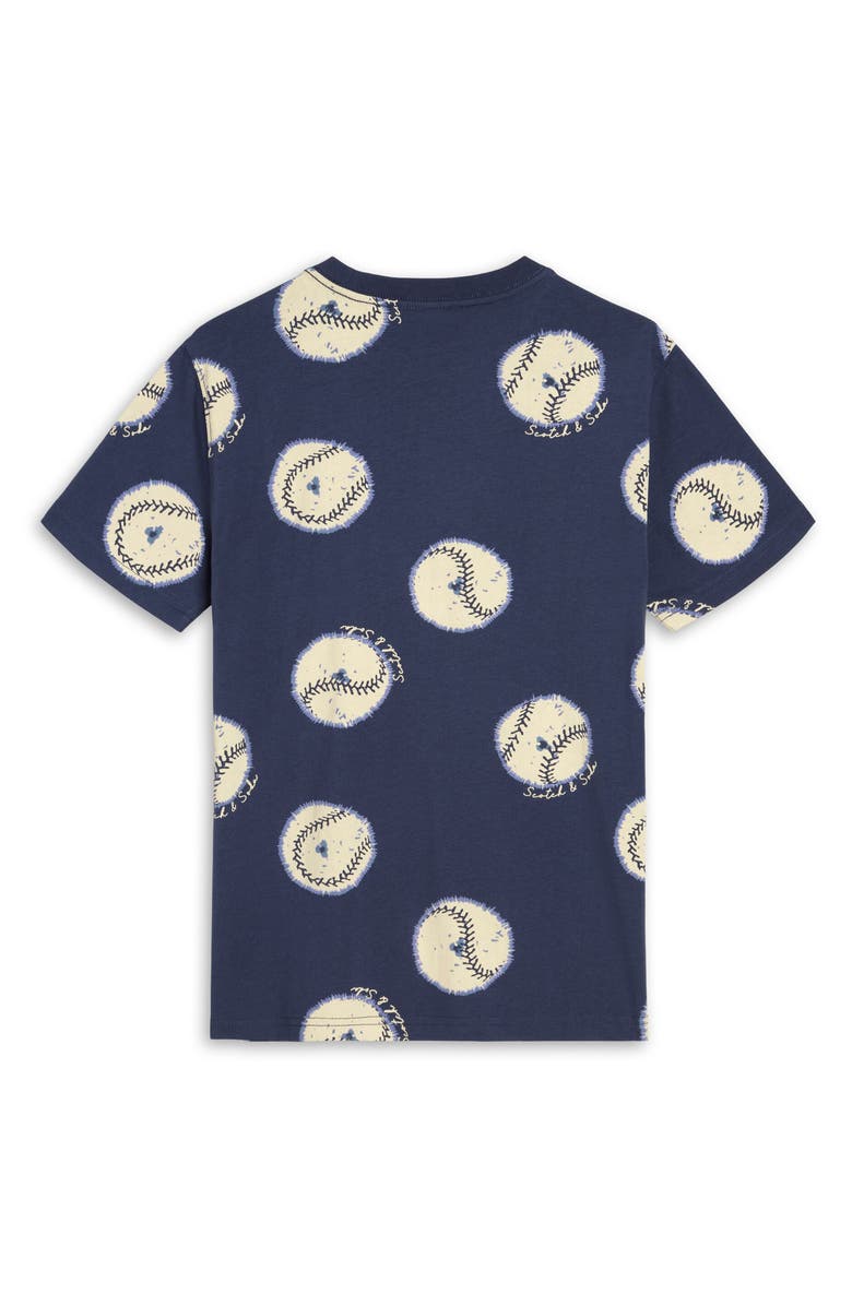 Scotch & Soda Kids' Baseball Print T-Shirt, Alternate, color,