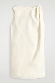 COS Twist-Detail Linen Mini Dress