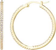Adornia Pavé CZ Infinity Hoop Earrings
