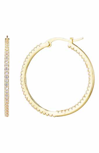 Adornia Pavé CZ Infinity Hoop Earrings