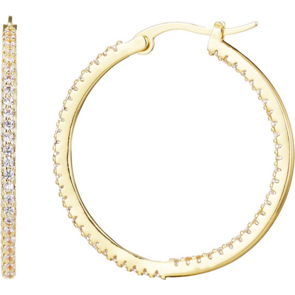 Adornia Pavé Cz Infinity Hoop Earrings In Gold