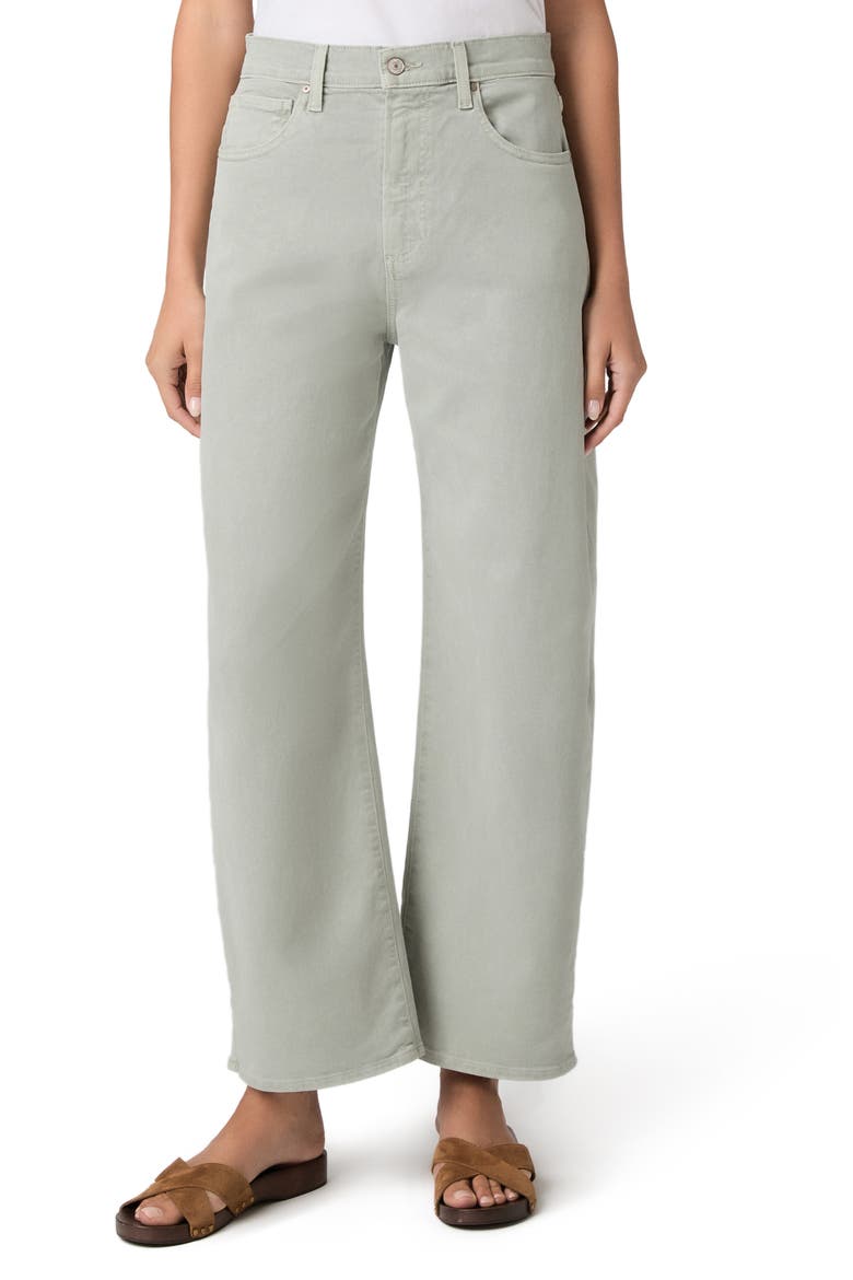 Arellia High Waist Ankle Barrel Jeans, Main, color, VINTAGE SEAGLASS