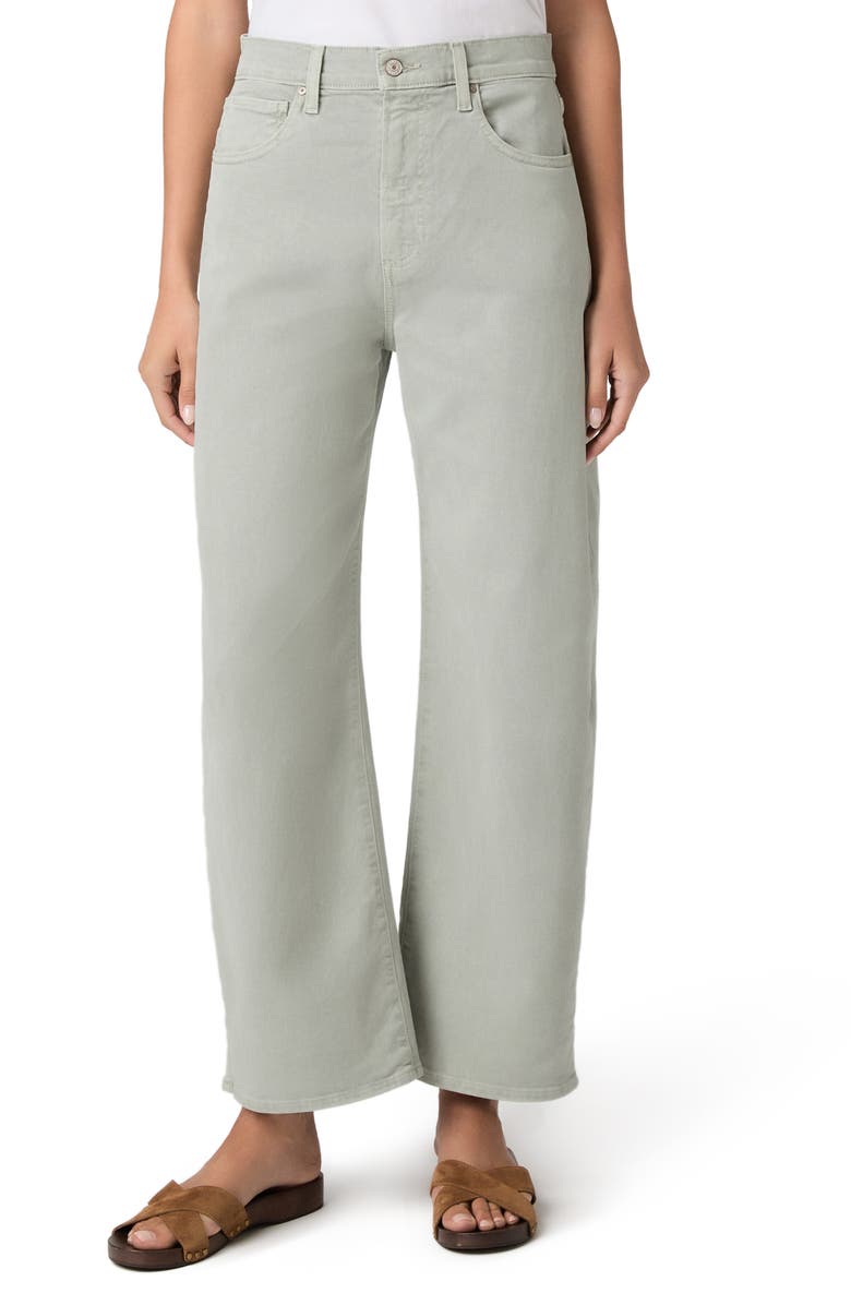PAIGE Arellia High Waist Ankle Barrel Jeans, Main, color, Vintage Seaglass