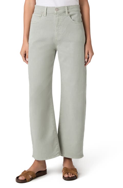 Arellia High Waist Ankle Barrel Jeans (Vintage Seaglass)