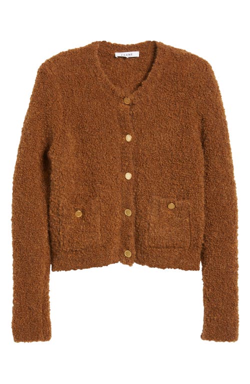 Frame Patch Pocket Cardigan In Camel In Camel