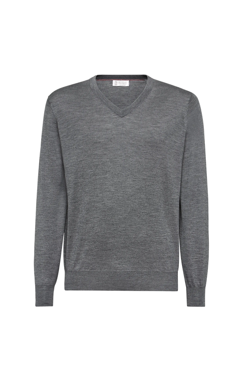 Cashmere and silk sweater