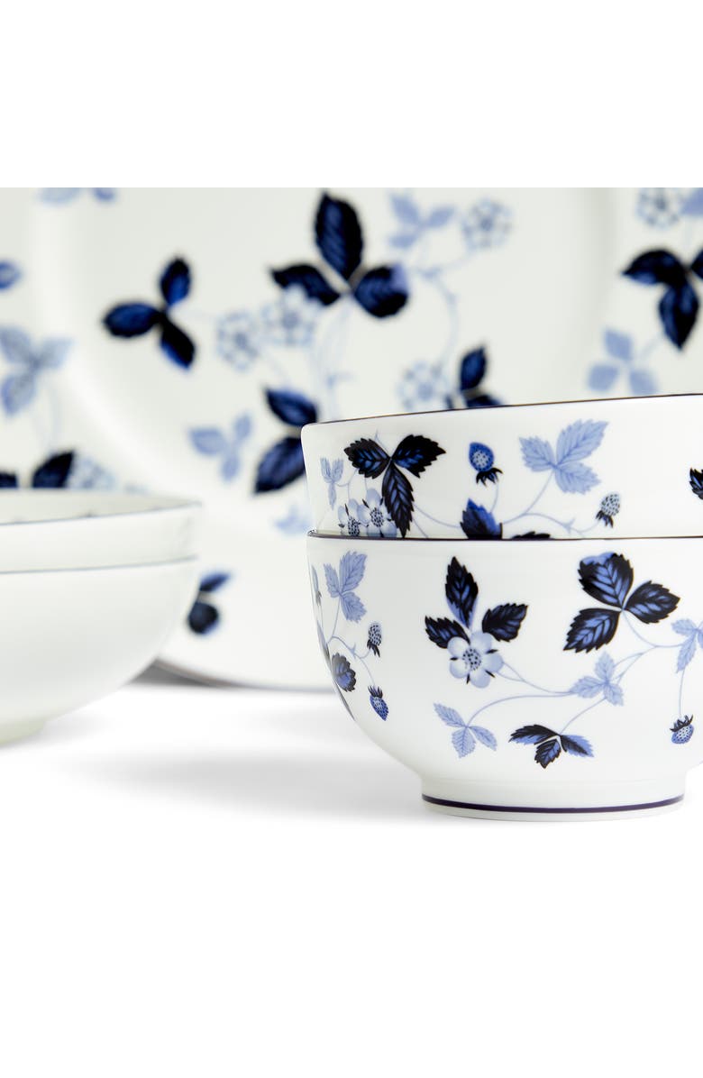 Wedgwood Wild Strawberry 8-Piece Bone China Dinnerware Set, Alternate, color, Blue