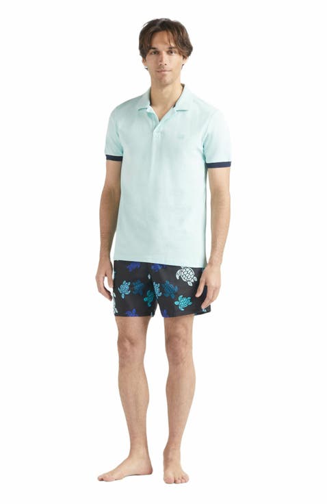 Men's Solid Cotton Polo