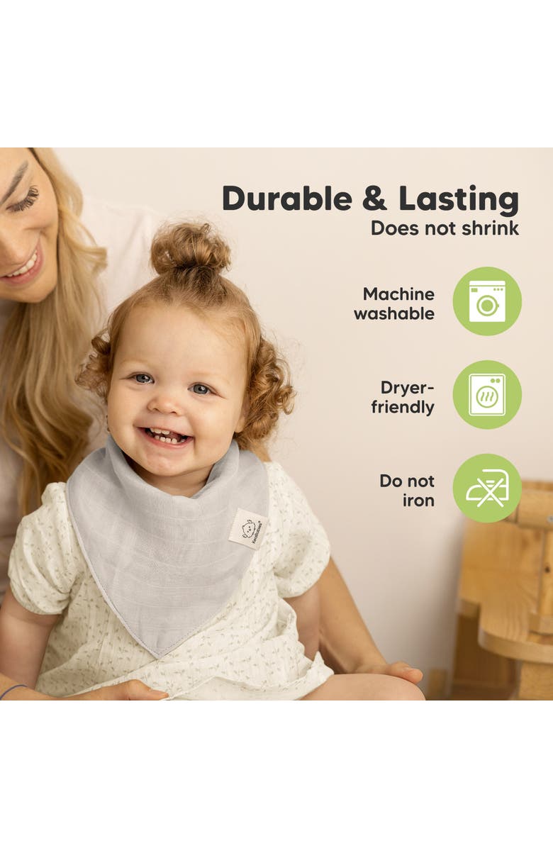 KeaBabies 8-Pack Lumi Muslin Bandana Bibs, Alternate, color, Pine