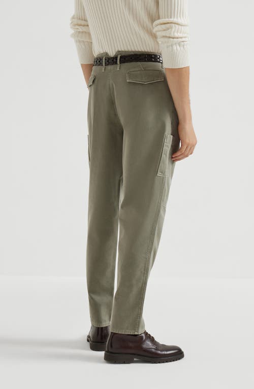 Brunello Cucinelli Ergonomic Trousers In Green