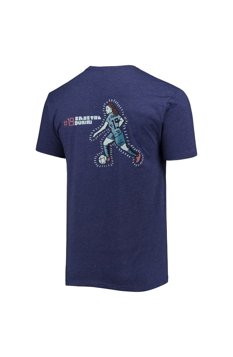 round21 Men's round21 Crystal Dunn Navy USWNT One Team One Goal T-Shirt, Alternate, color, 