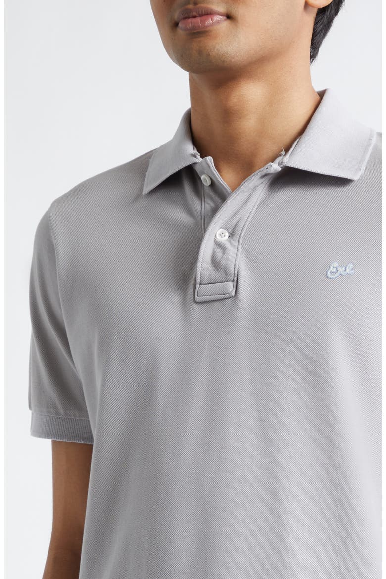 Gender Inclusive Logo Embroidered Polo, Alternate, color, GREY