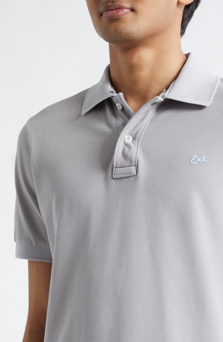 ERL Gender Inclusive Logo Embroidered Polo, Alternate, color, Grey