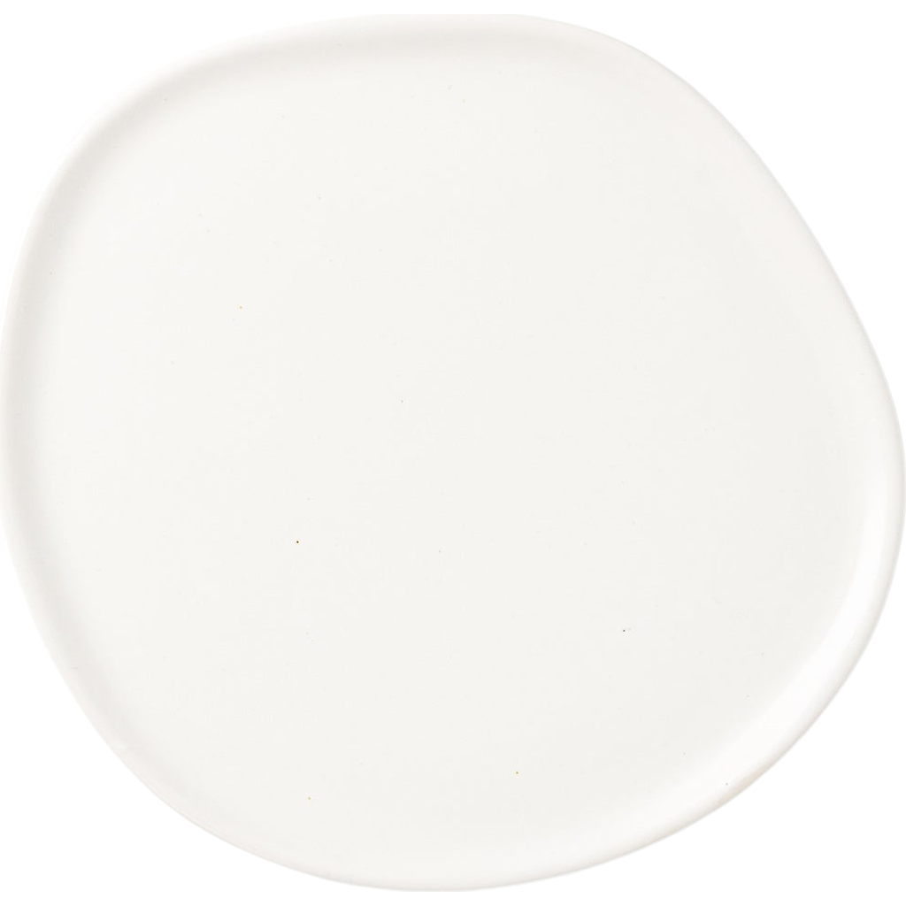 Haand Ripple Salad Plate In White
