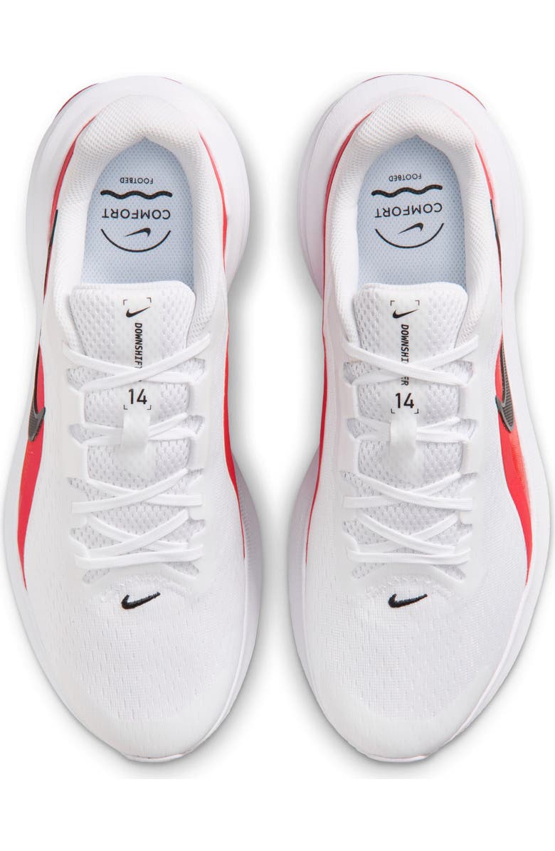 Nike Downshifter 14 Running Shoe, Alternate, color, White/ Black
