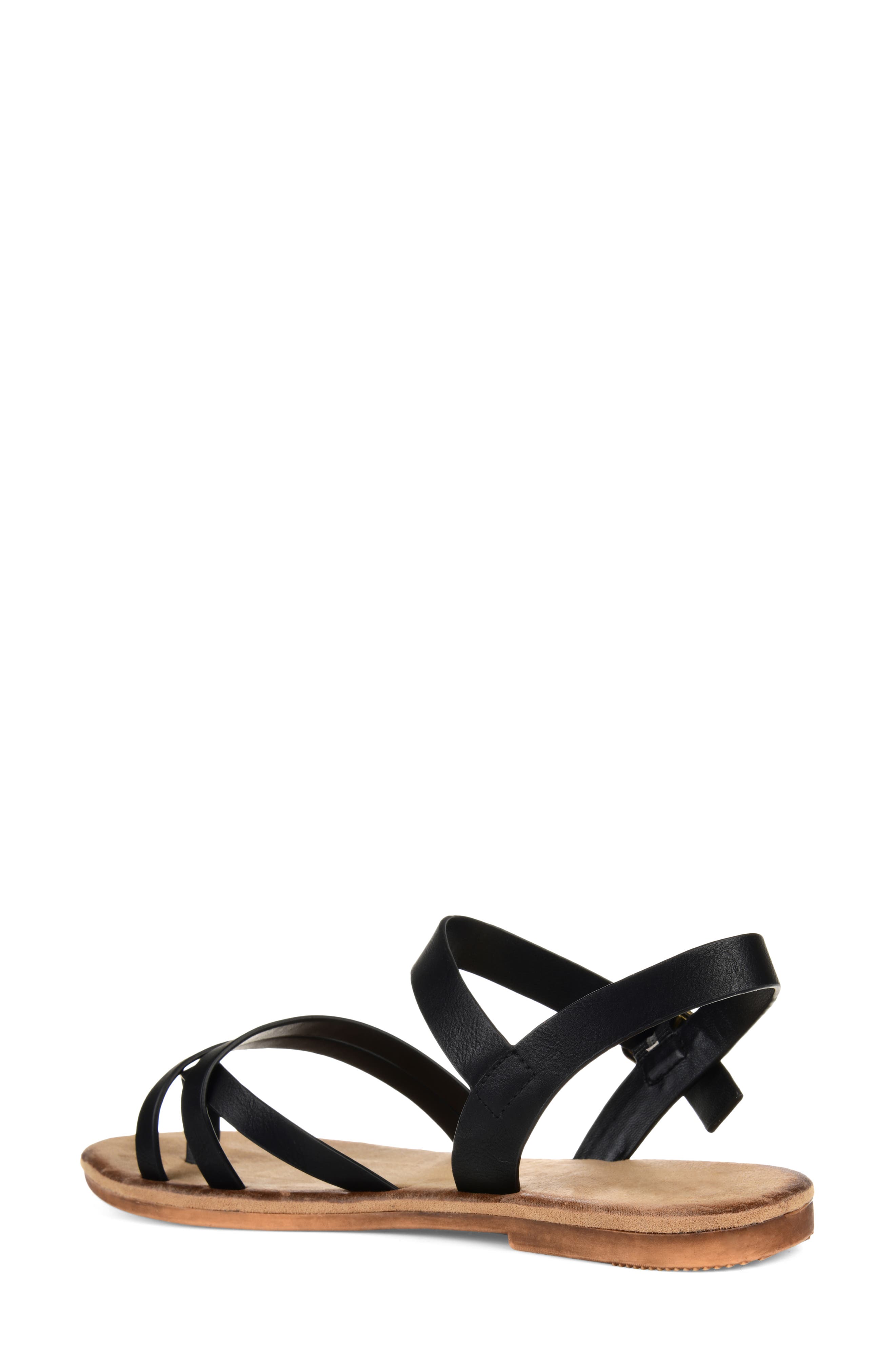 Journee Collection Vasek Strappy Flat Sandal, Alternate, color, 
