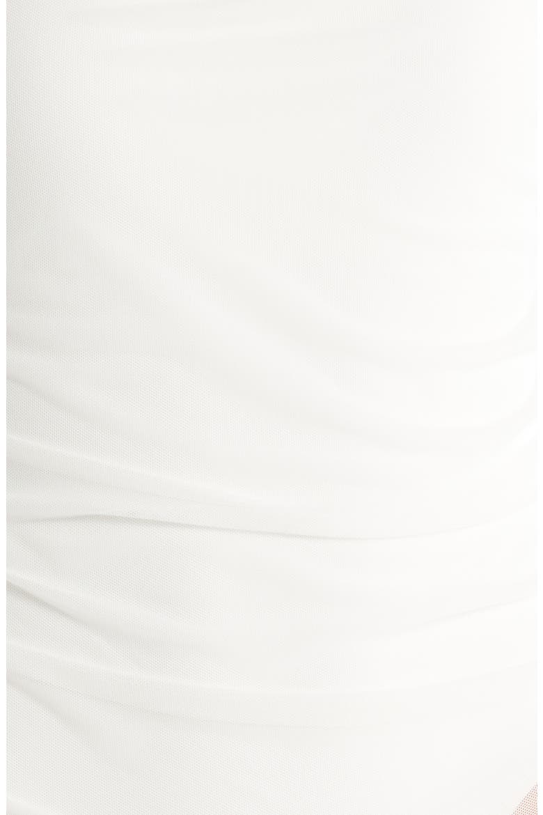 Amaris One-Piece Overlay Swimsuit, Alternate, color, IVORY SOLID