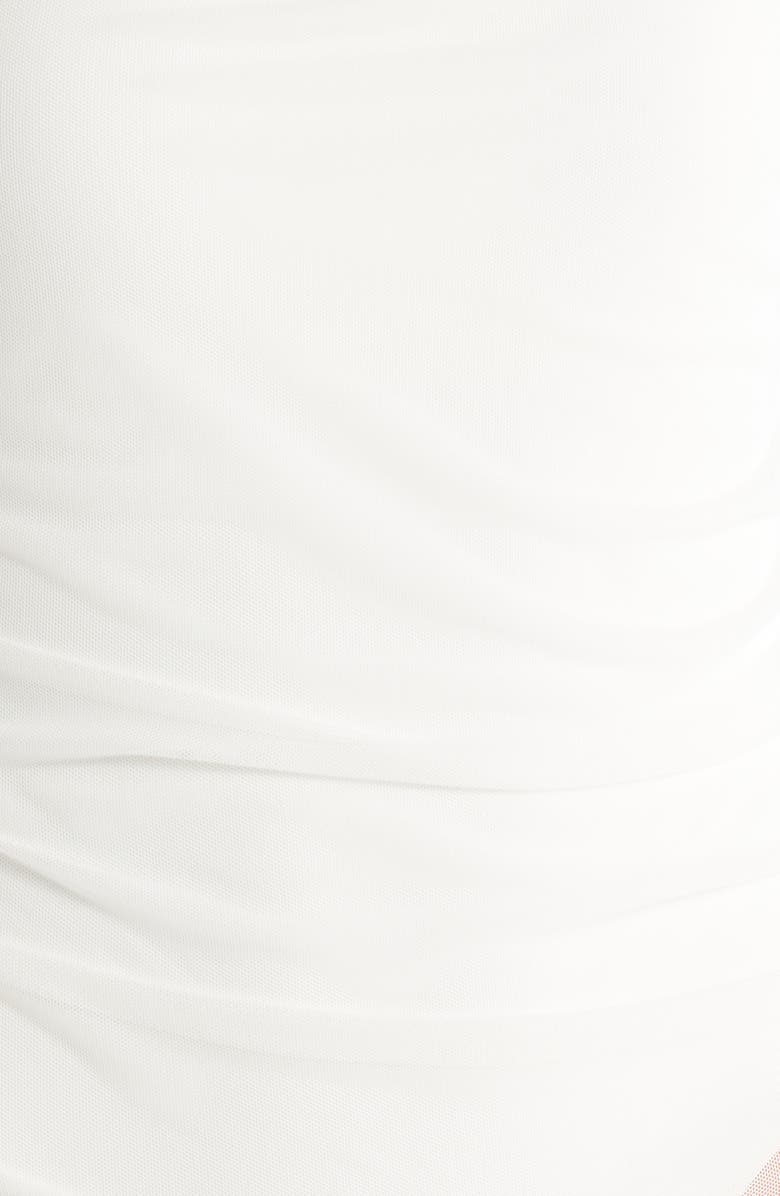 Hutch Amaris One-Piece Overlay Swimsuit, Alternate, color, Ivory Solid