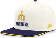 Nike Men's Nike Cream/Navy Seattle Mariners Cooperstown Pro Dri-FIT Snapback Hat
