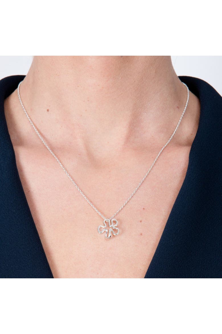 Open Splash Silver Pendant, Alternate, color, Sterling Silver