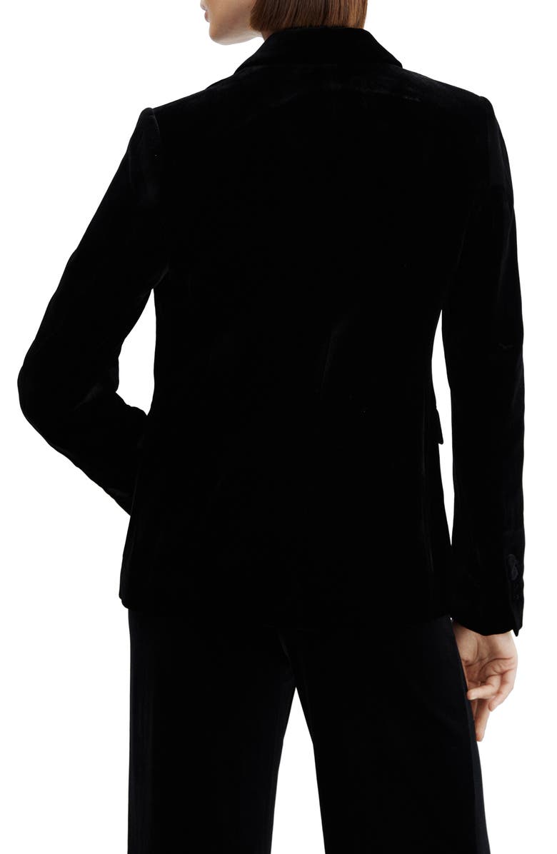 MANGO Velvet Blazer, Alternate, color,