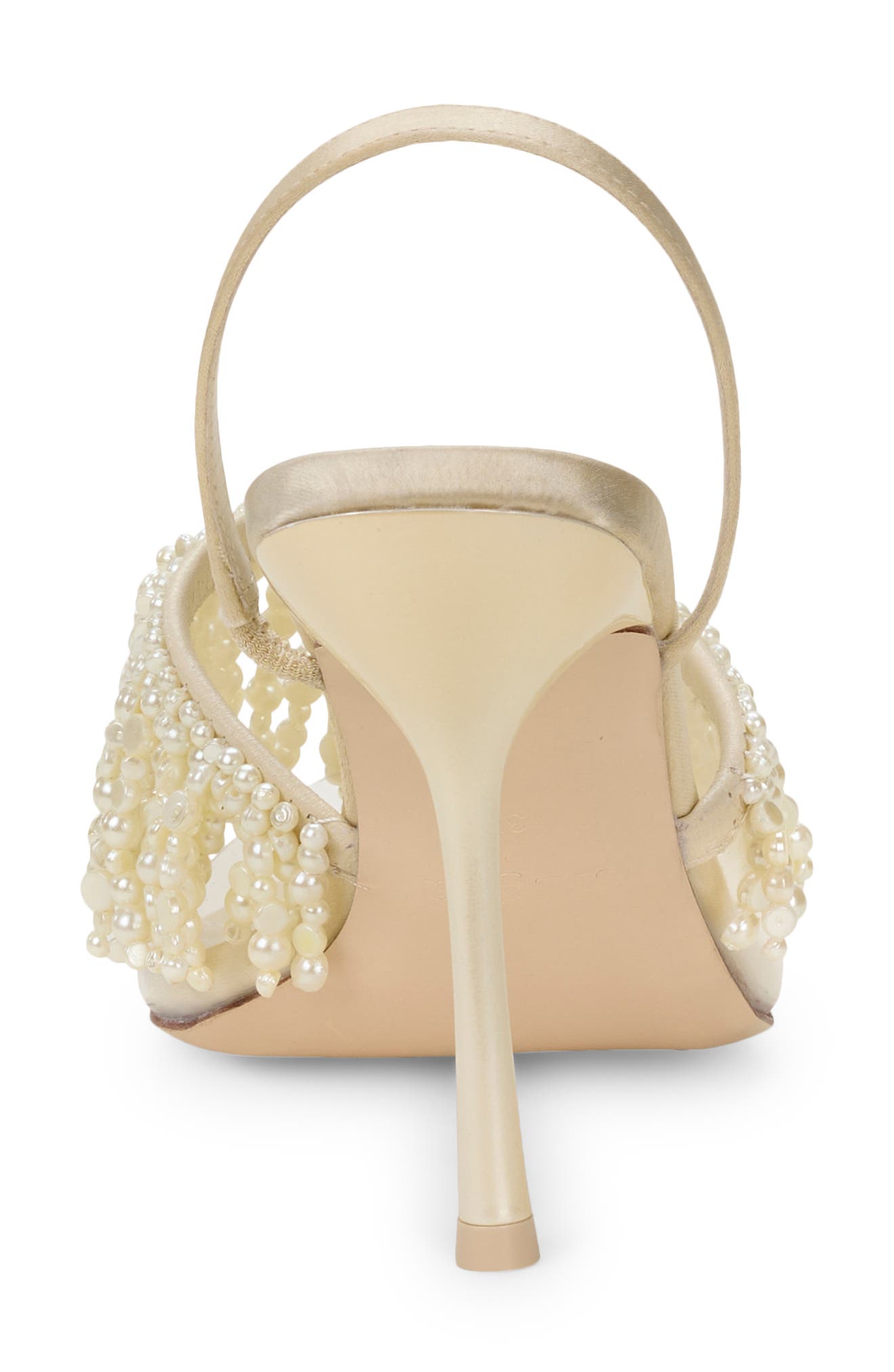Cult Gaia Cassia Imitation Pearl Slingback Sandal, Alternate, color, 