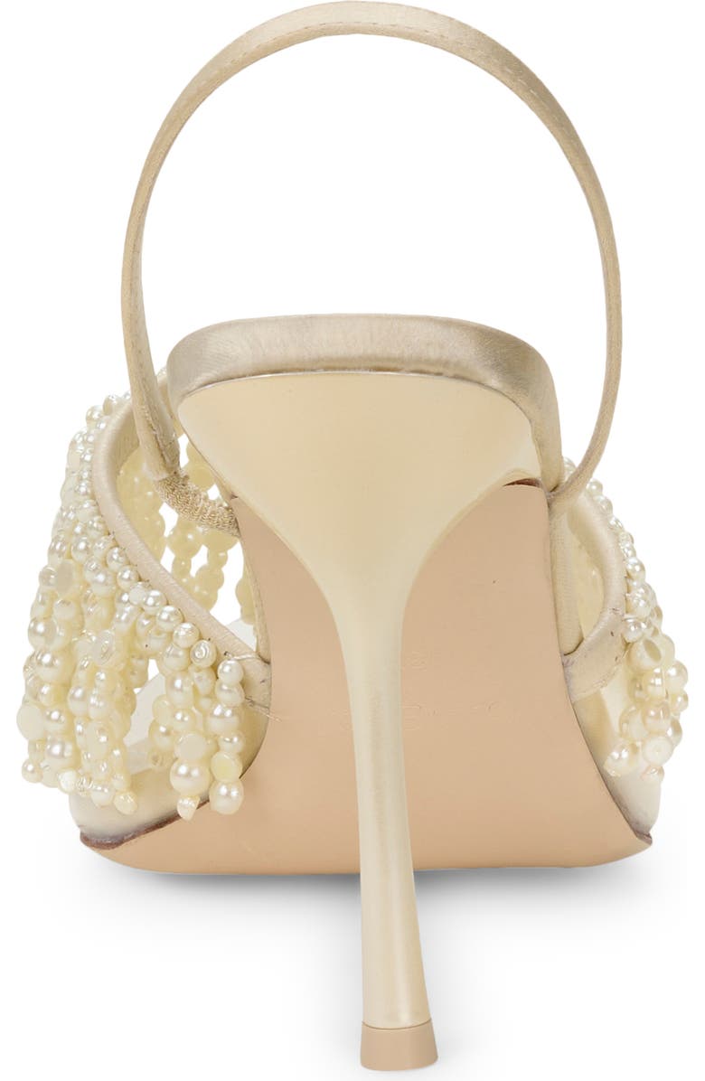 Cult Gaia Cassia Imitation Pearl Slingback Sandal, Alternate, color,