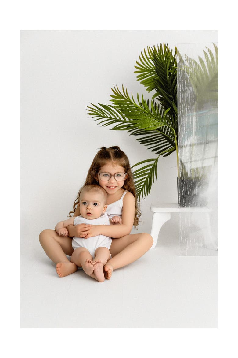 3 Pair Kids Floral Embroidered Bodysuits, Alternate, color, White White White