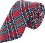 Trafalgar Nicholas Tartan Plaid Silk Necktie