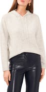 Vince Camuto Jersey Knit Hooded Sweater