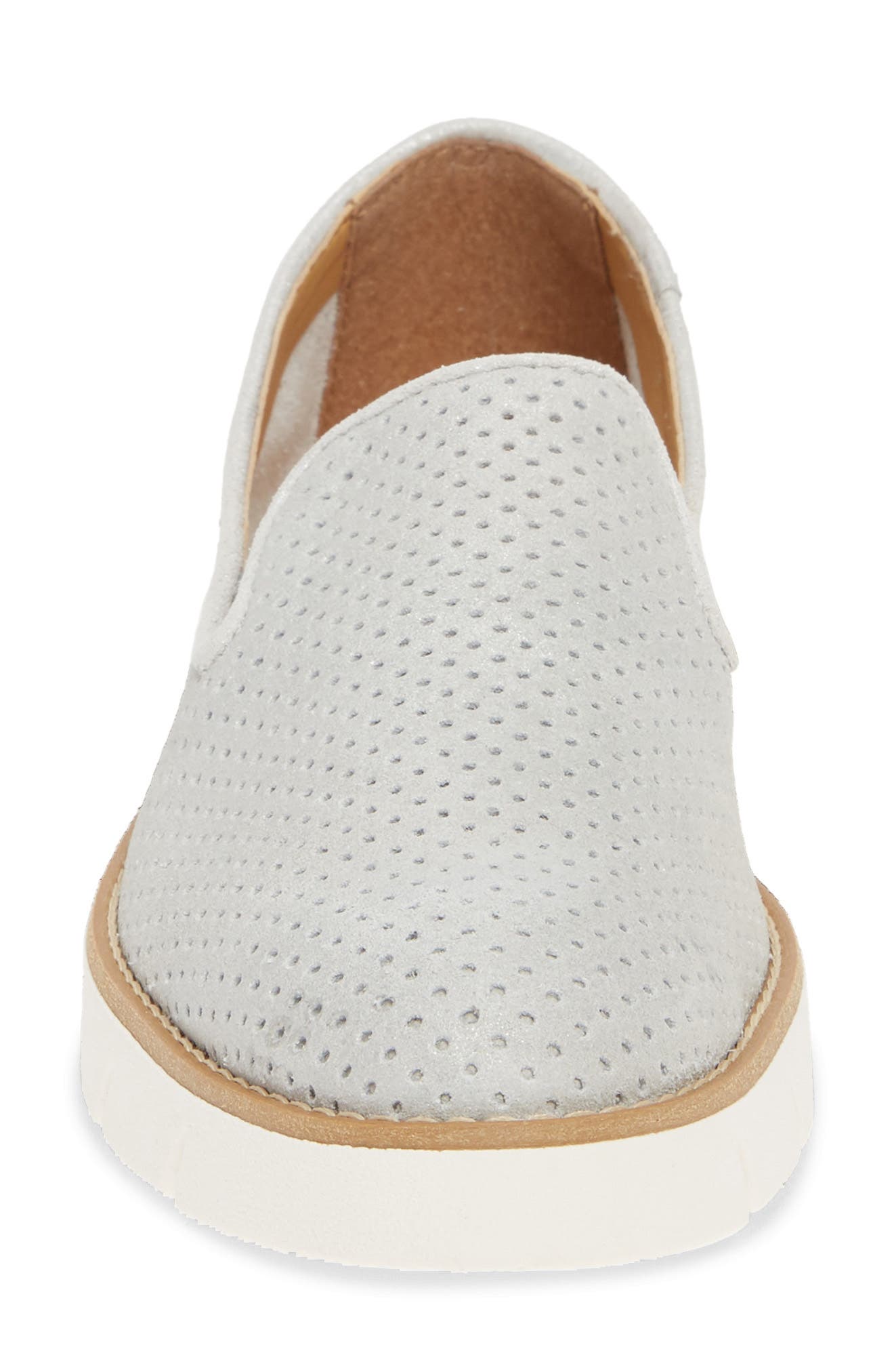 Daily Slip-On Sneaker, Alternate, color, SILVER SAN REMO LEATHER