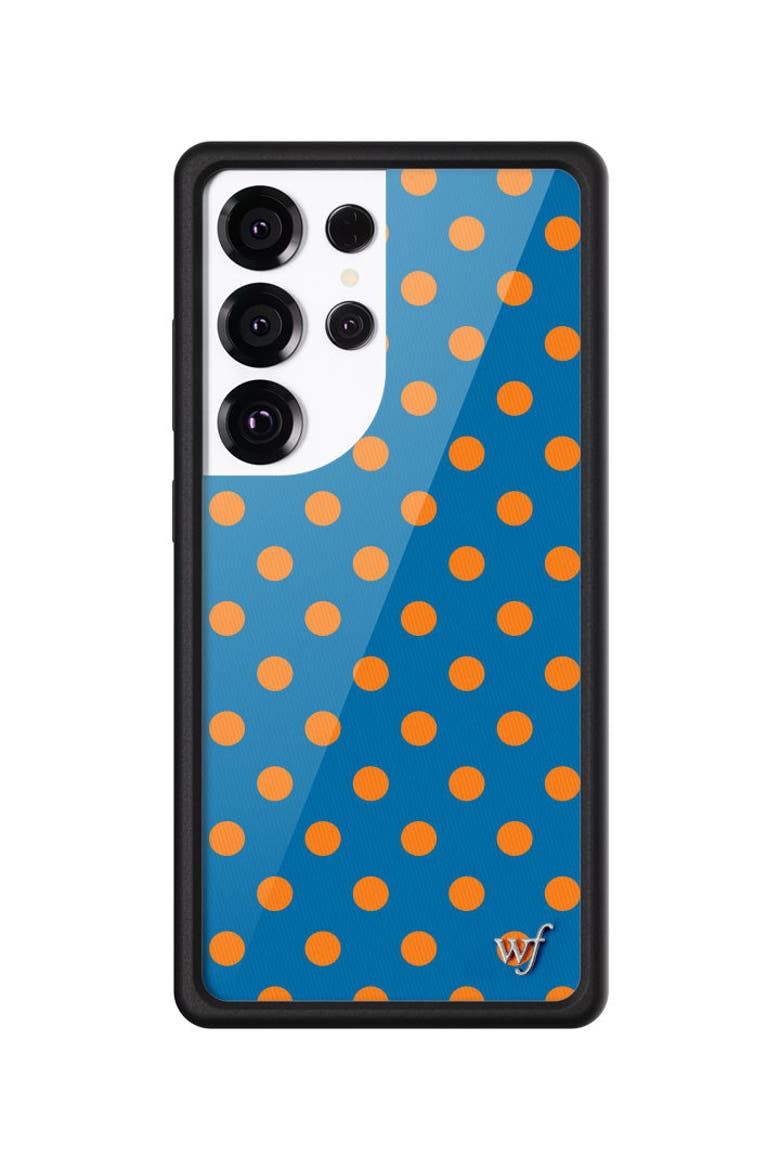 Polka Dot | Blue and Orange Samsung Galaxy S25/S25 Edge/S25 Plus/S25 Ultra Case, Main, color, Galaxy S25 Ultra