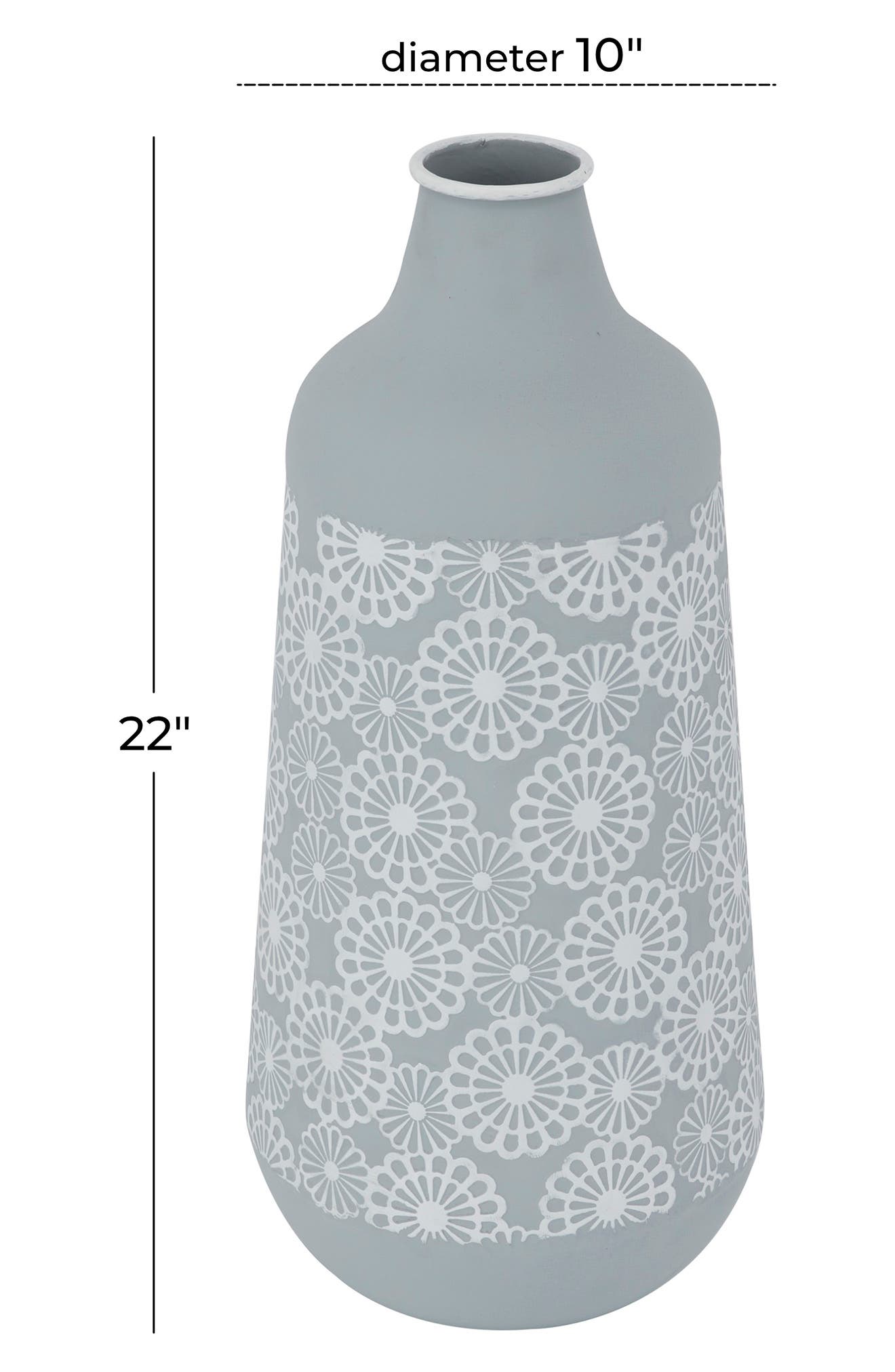 GINGER BIRCH STUDIO GINGER AND BIRCH STUDIO Flower Etched Vase ...