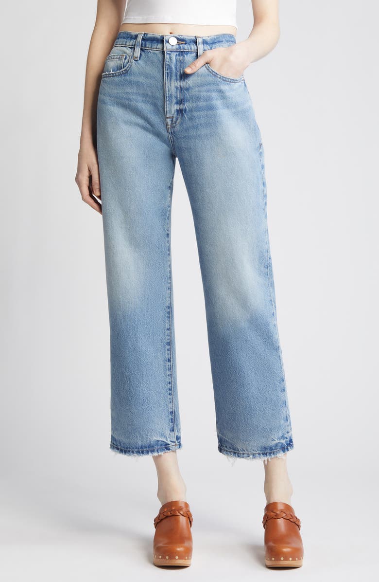 FRAME Le Jane High Waist Ankle Straight Leg Jeans, Main, color, 