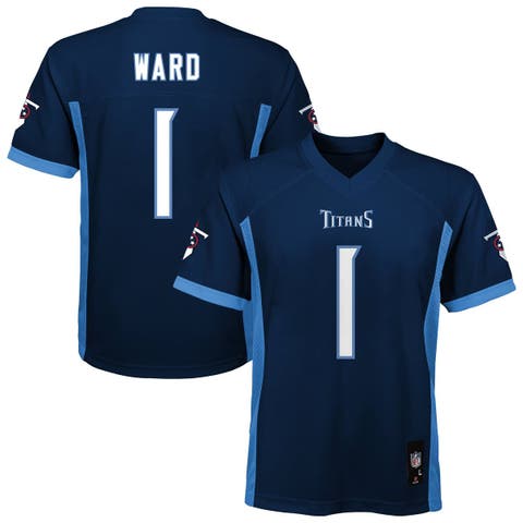 Youth Cameron Ward Navy Tennessee Titans Replica Player Jersey