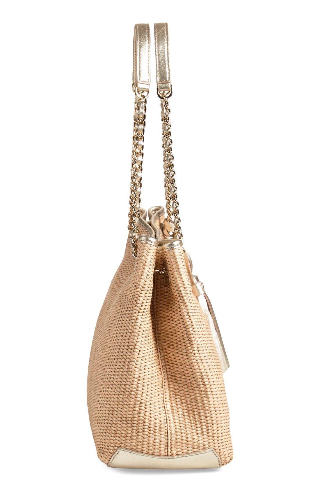 Tory Burch 'Thea' Straw Tote, Alternate, color, 