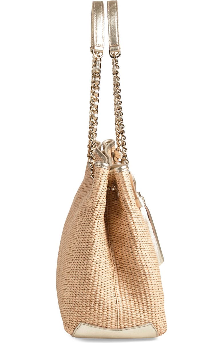 Tory Burch 'Thea' Straw Tote, Alternate, color,