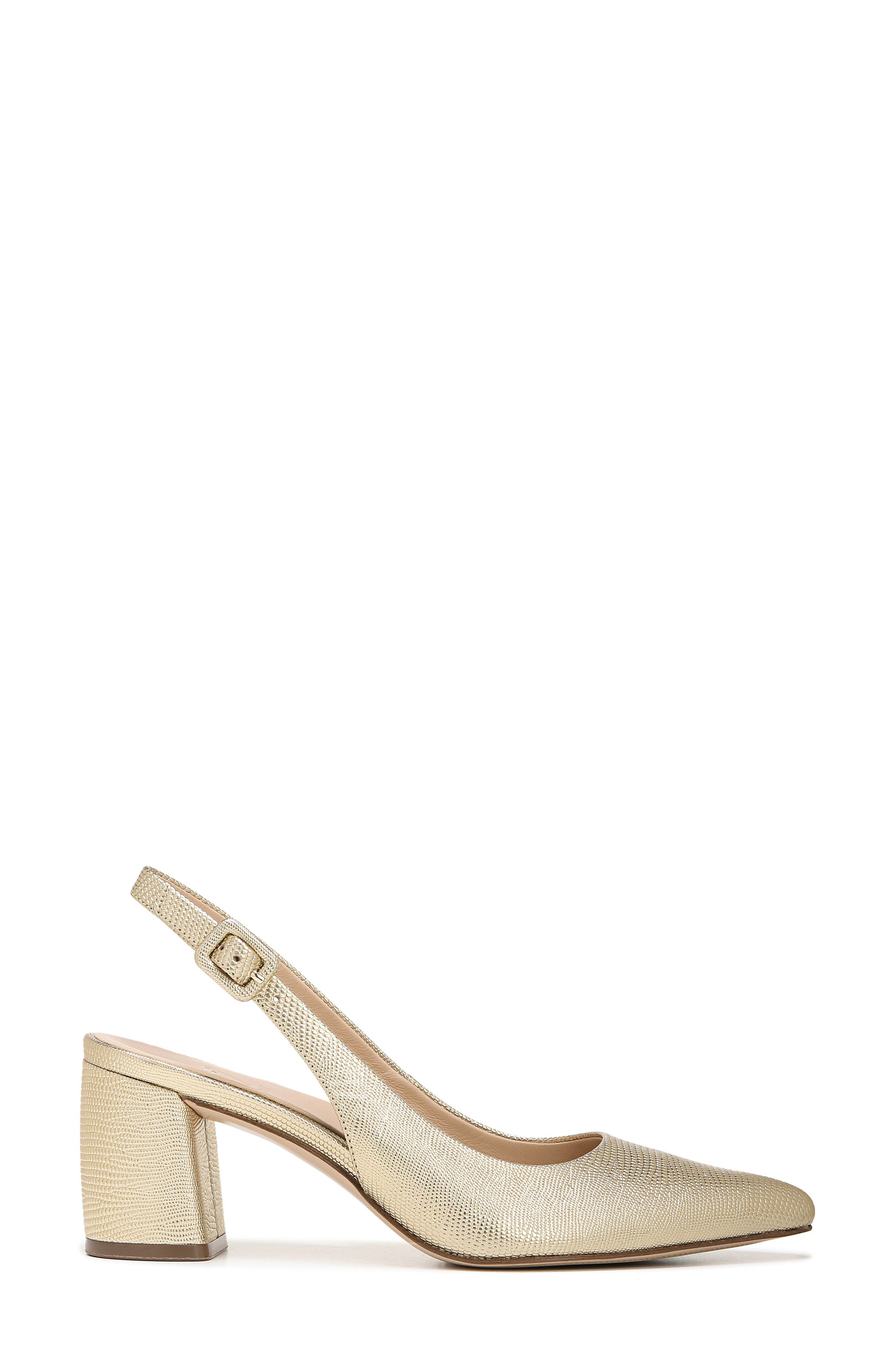 27 Edit Meera Slingback Pump, Alternate, color, GOLD LEATHER