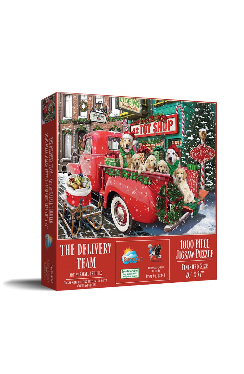 Sunsout The Delivery Team 1000 piece Jigsaw Puzzle for Adults, Main, color, Multicolor