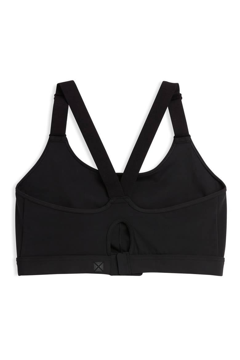 Peak Medium Impact Sports Bra, Alternate, color, BLACK