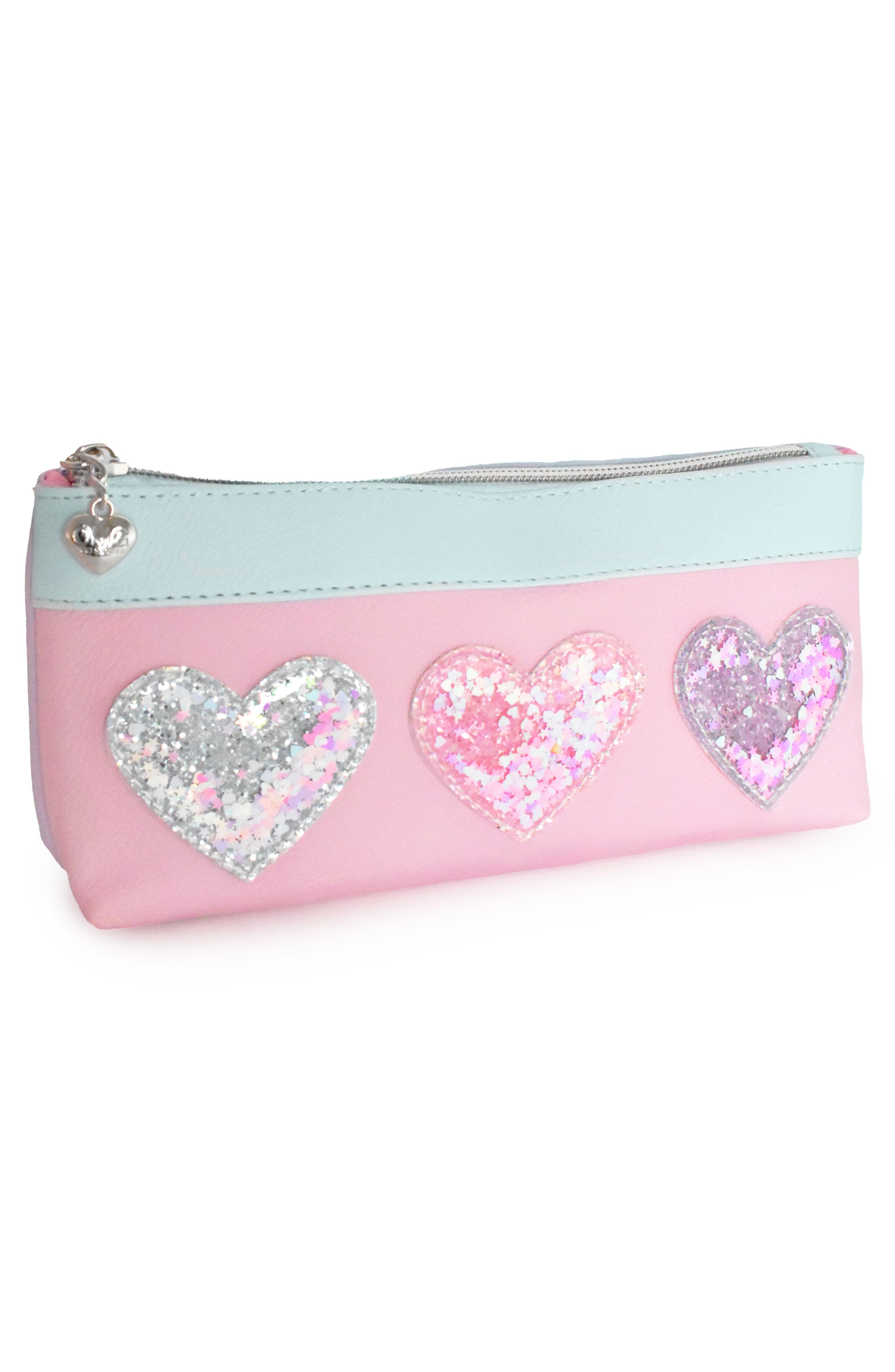 Glitter Heart Large Backpack, Alternate, color, MULTI COLORS