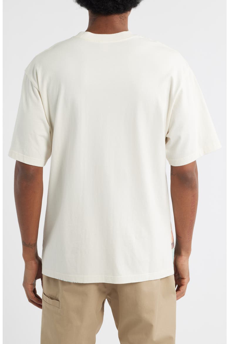Custard Print Cotton T-Shirt, Alternate, color, ANTIQUE WHITE