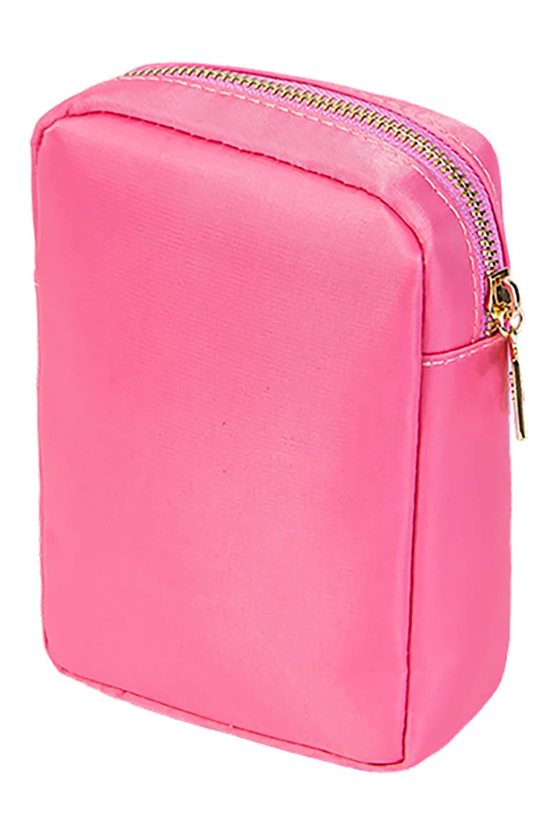 Mini Champagne Cosmetics Bag, Alternate, color, BUBBLEGUM