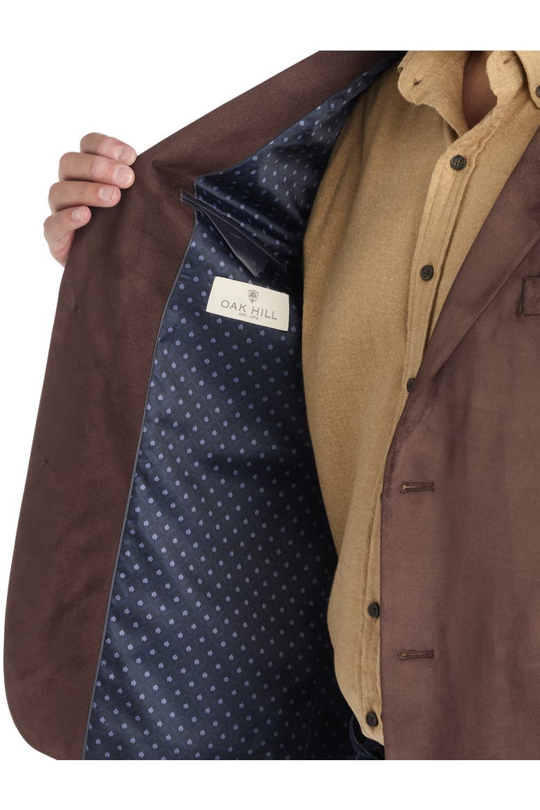 Big & Tall Faux-Suede Sport Coat, Alternate, color, BROWN