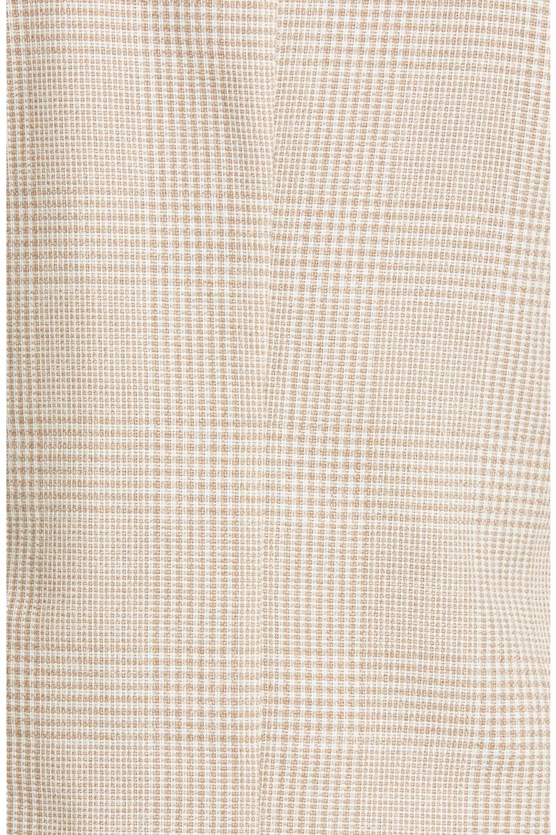 Trim Fit Tonal Plaid Sport Coat, Alternate, color, SAND