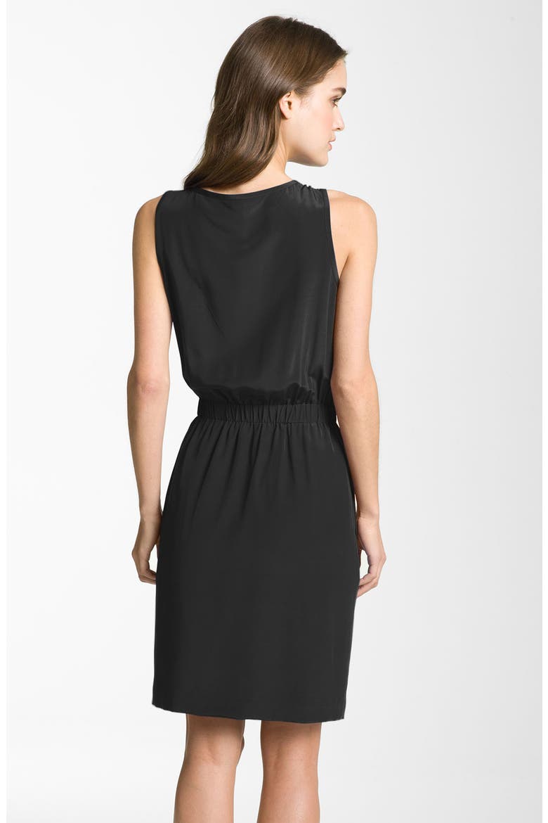 Silk Tank Dress, Alternate, color, BLACK