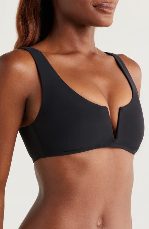 Bondi Born Verona Notched Bikini Top In Black