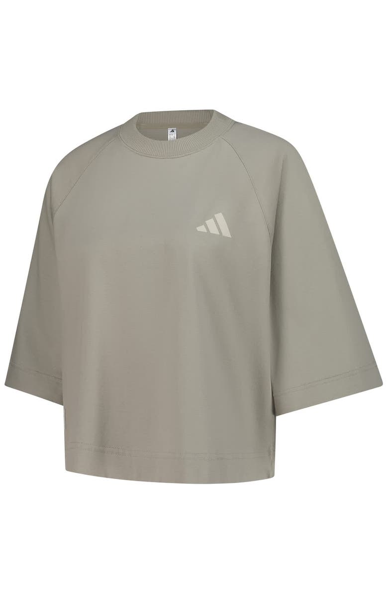 adidas Women's adidas Olive Mercedes-AMG Petronas F1 Team Fan Wear Premium Oversized T-Shirt, Alternate, color, 