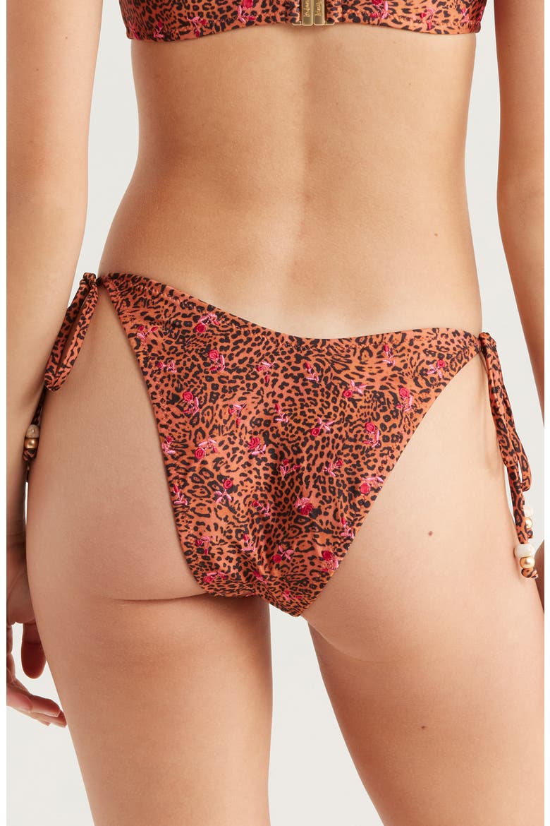 Ring Side Tie Bikini Bottoms, Alternate, color, WILD ROSE