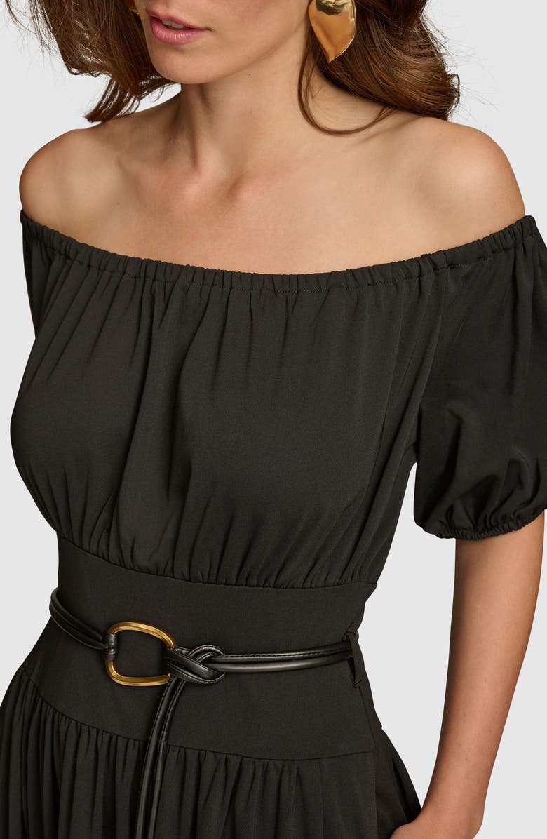 Donna Karan New York Off the Shoulder Midi Dress, Alternate, color, 